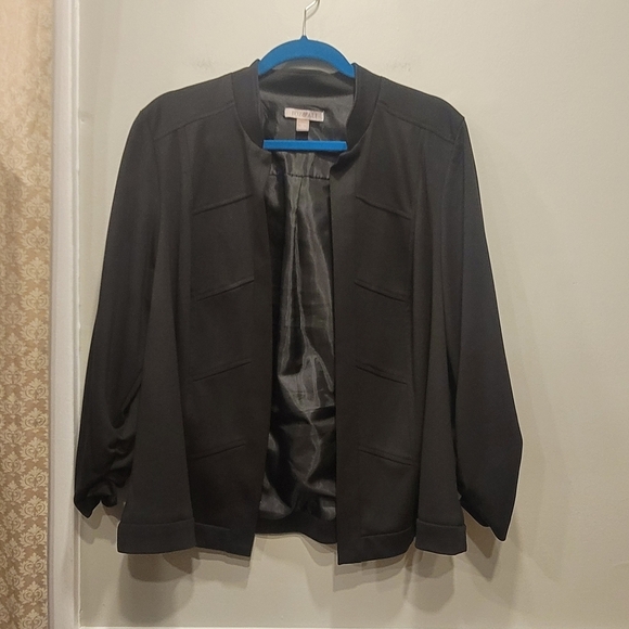 Roz & Ali Black Blazer - Sz 1X - Picture 1 of 9